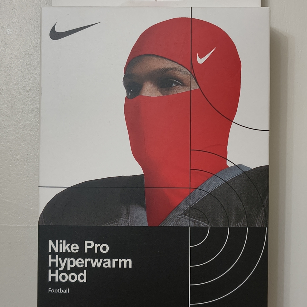 Nike Pro Hyperwarm Hood in University Red